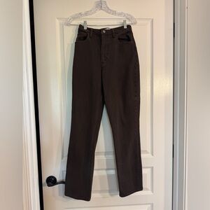 Abercrombie & Fitch Dark Brown Ultra High Rise Jeans